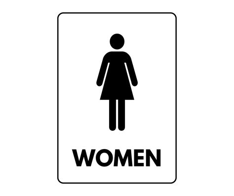 Printable Women Restroom Signs For Women Rest Rooms Free Pdf Download