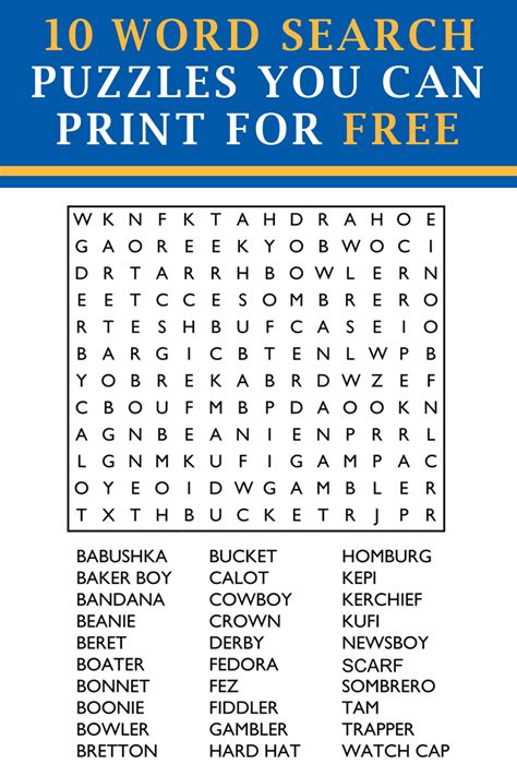 7 Printable Word Finds for Kids