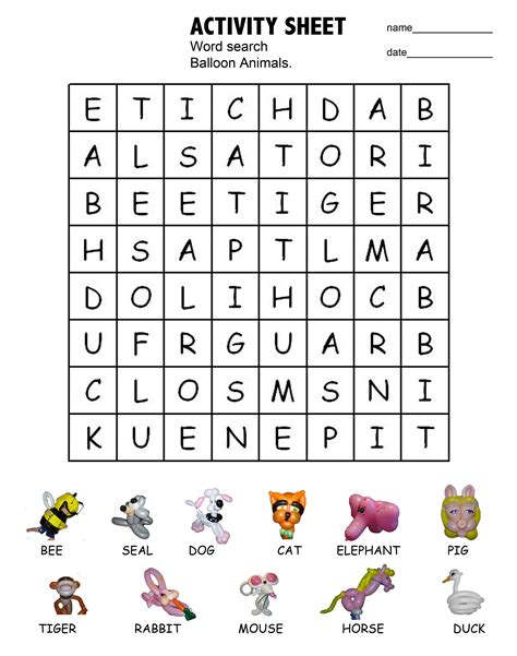 Printable Word Search For Kids Activity Shelter