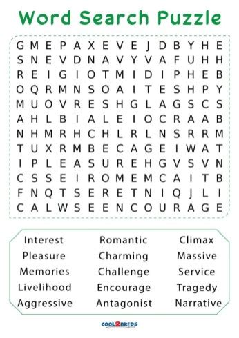 Printable Word Searches For Seniors Cool2bkids