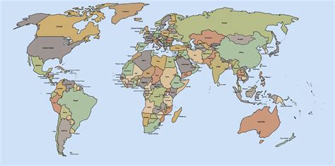 5 Free Printable World Map PDF Downloads