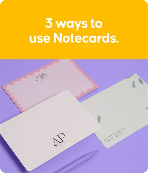 Printed Com 3 Ways To Use Notecards Milled