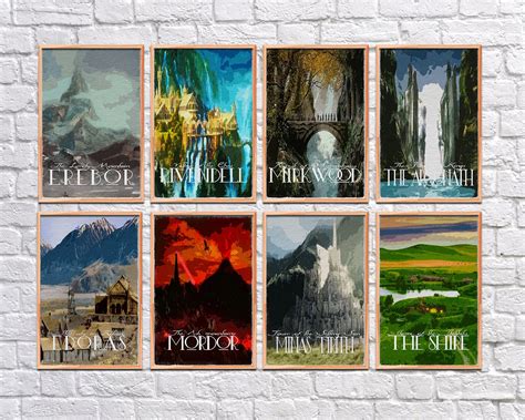 Prints D G Tal Download Lotr Travel Posters Mordor Poster Lord Of The