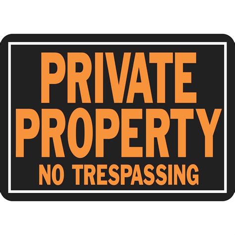 Private Property No Trespass Sign House Numbers Letters Signs