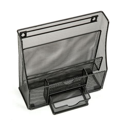 Pro Space Wall Mounted File Organizer Wire Mesh Paper Sorter Hanging Office Supplies Holder