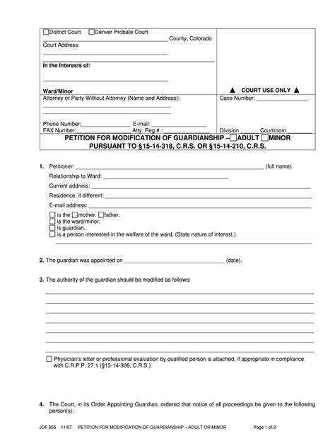 Probate Court Forms Colorado Fill Online Printable Fillable Blank