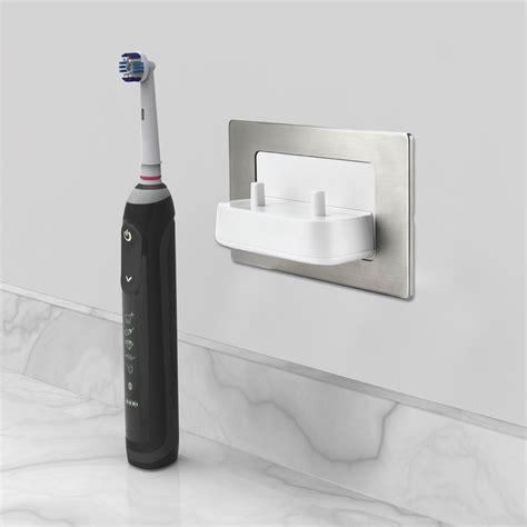 Proofvision Oral B In Wall Electric Toothbrush Twin Charger Polished