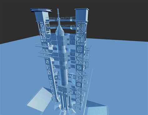 Proton Rocket Launch Pad 3D Model 69 Blend Fbx Obj Stl Free3d