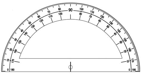 Protractor Printable Free