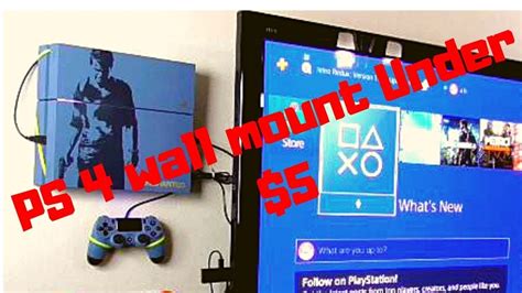 Ps4 Wall Mount Simple Diy Project Under 5 Floating Mount Youtube