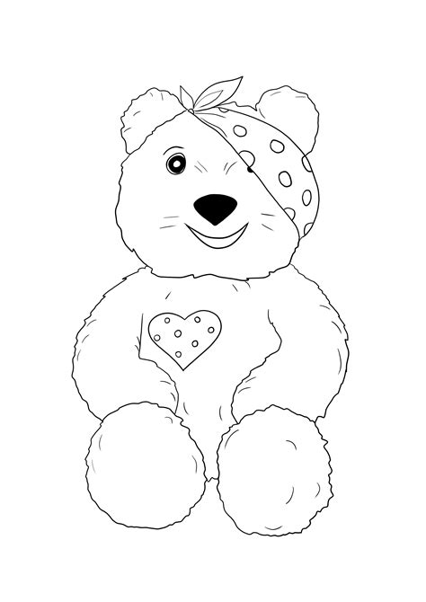 Pudsey Bear Coloring Pages for Kids Fun