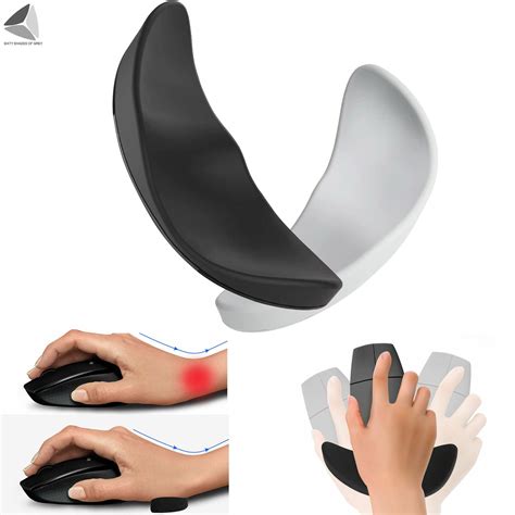 Pullimore 2 Pcs Wrist Rest Mouse Pad Ergonomic Sliding Palm Rest Wrist Support Pad For Computer Desk Gaming Laptop Typing Pain Relief Gray Walmart Business Supplies