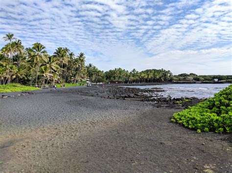 Punalu U Beach The Best Black Sand On The Big Island Bigisland Org