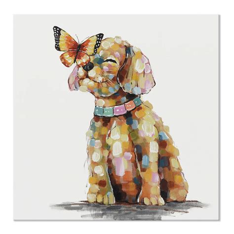 Puppy Wall Art Puppy Art Diy Canvas Art Canvas Art Painting Dog Paw