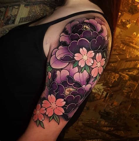 Purple Flower Tattoo