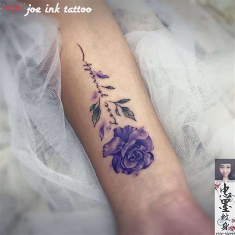 Purple Rose Tattoo Ideas