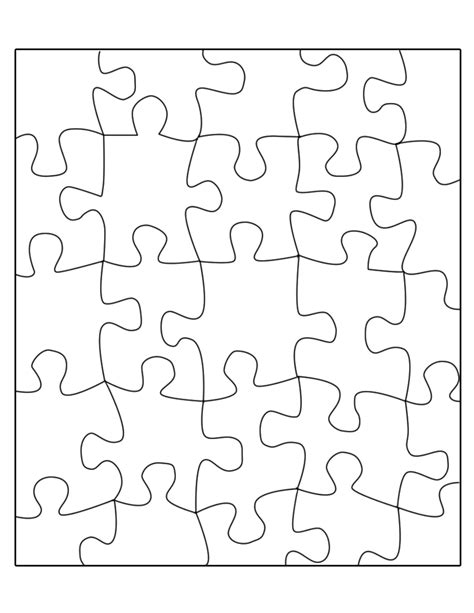 Puzzle Pieces Templates Printable Viewing Gallery