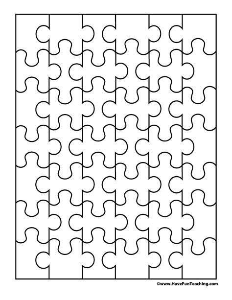 5 Free Puzzle Template Printables