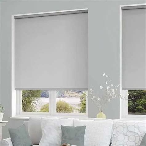 Pvc Gray Window Roller Blinds Blackout Type At Rs 110 Square Feet In