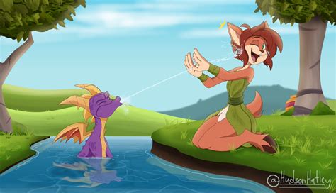 Pygir On Twitter Spyro Look Elora I M A Water Dragon Spits Water