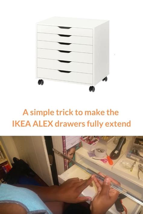 Q Can I Find Full Extension Drawer Slides For Alex Ikea Hackers