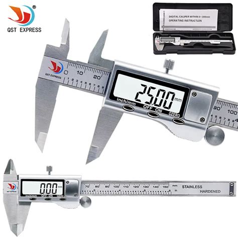 Qstexpress 0 150Mm Measuring Tool Stainless Steel Caliper Digital