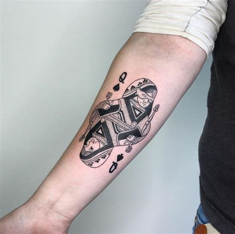 Queen of Spades Tattoo Meaning and Design Ideas