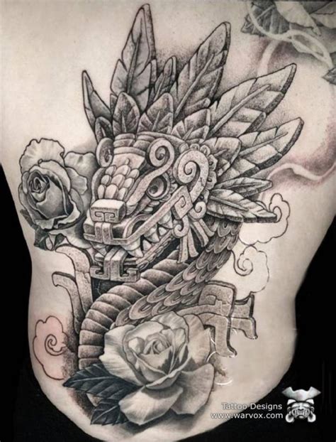 Quetzalcoatl Aztec God Tattoo Design Aztec Tattoos Warvox Aztec Mayan Inca Tattoo Designs