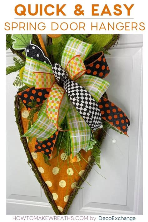 Quick And Easy Spring Door Hangers How To Make Wreaths