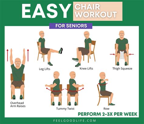 Quick Easy Chair Exercises For Seniors Senior Fitness Chair