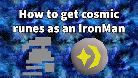 Quick Guide How To Get Cosmic Runes As An Ironman Osrs Youtube