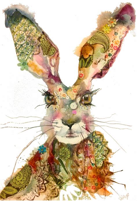 Rabbit Whimsy Art Bunny Art Hare Images