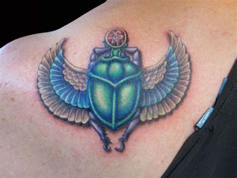 Rachel Gilbert Tattoo Egyptian Scarab Beetle