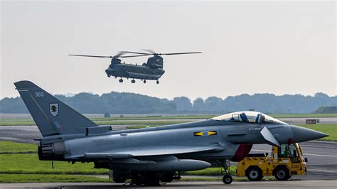 Raf Practices Rapidly Relocating Fighter Jets For Defence Of Uk