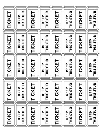 Raffle Ticket Templates Tim S Printables