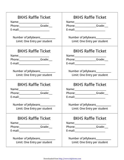 Raffle Ticket Templates Word Templates Docs