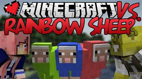 Rainbow Sheep Minecraft Vs Ep 5 Youtube