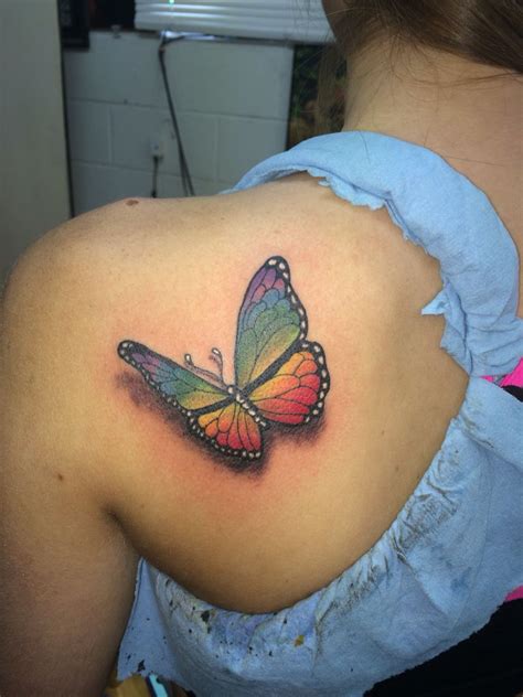 Rainbow Tattoo With Infinity Symbol Rainbow Tattoos Butterfly Tattoo