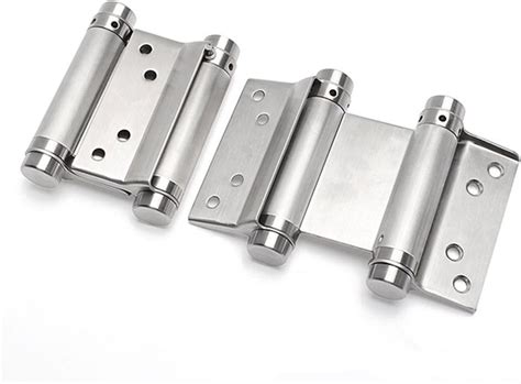 Ranbo 3 Inch Double Action Spring Hinges 304 Stainless Steel Self