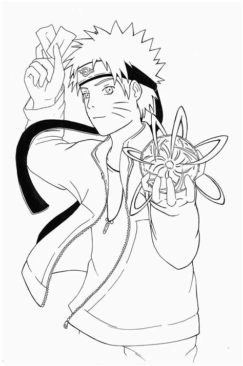 Rasengan Naruto Coloring Pages For Kids