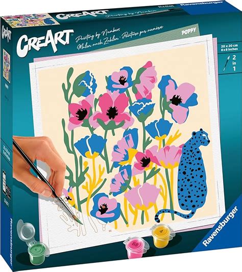 Ravensburger Creart Good Vibes Paint By Numbers For Adults Craft Kits For Adults And Kids Age 12 Years Up Amazon Co Uk Toys Games