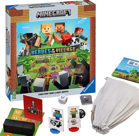 Ravensburger Minecraft Heroes Of The Village Board Game For Kids Age 6