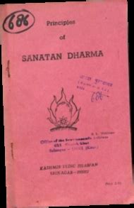 Read Download Principles Of Sanatan Dharma Kashmir Vedic Bhawan Srin