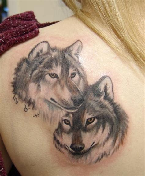 Real Photo Like Colored Evil Wolf Tattoo On Back Tattooimages Biz