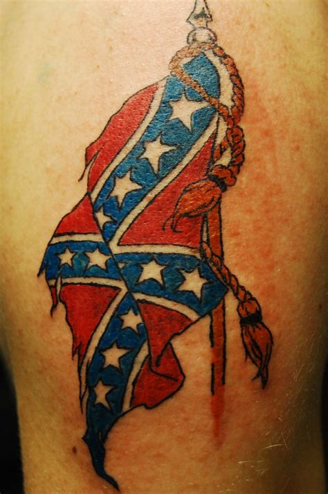 Rebel Flag Tattoos For Girls Confederate Tattoo Design Ideas