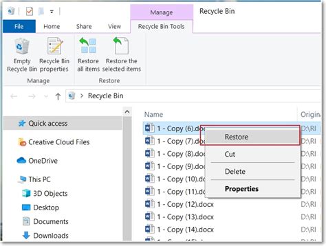 Recover Permanently Deleted Files From Emptied Recycle Bin