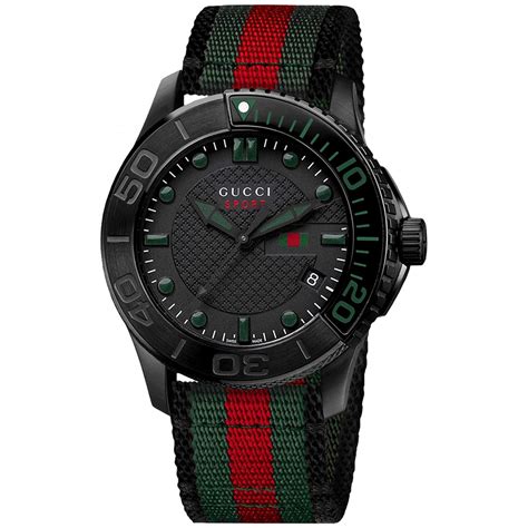 Reloj Gucci Timepieces De Caja Circular En Pvd Bisel Giratorio Y