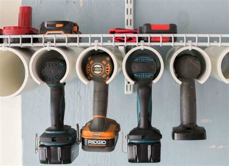 Remodelaholic Quick And Easy Diy Power Tool Organizer Tool Storage