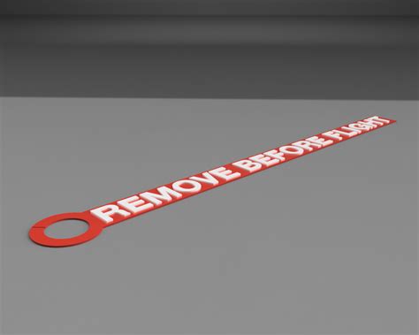 Remove Before Flight Tag By Luk Foukal Download Free Stl Model