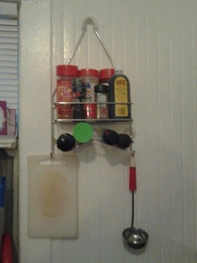 Repurpose Shower Caddies As Spice Racks Reuse Upcycle Recycled Kitchen Repurposed Shower